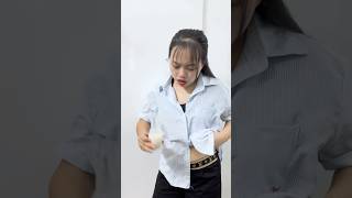 Fresh milk 😂🤣Daily life of a couple #couple #shorts #natuanfamily #viralvideo