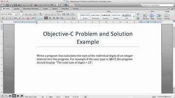 Objective C Tutorials   61   Problem and Solution Example