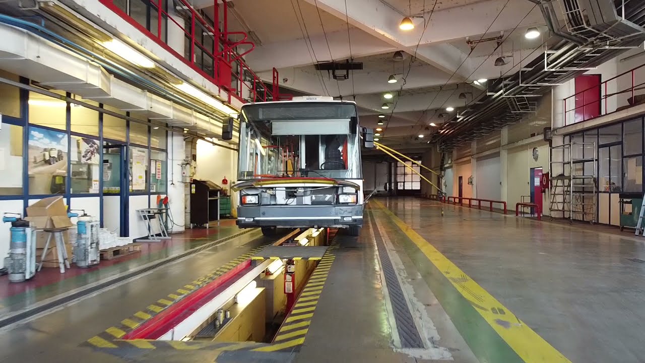 Virtuální prohlídka №9 — Trolebusová vozovna Komín (servisní podlaží)