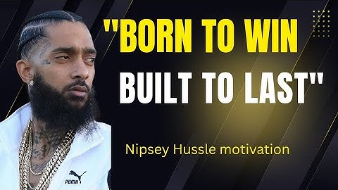 "The Marathon Mindset: Keep Running When Others Quit" motivational speech By Nipsey Hussle