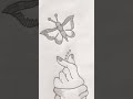 👉 “Hand & butterfly sketch 🦋❤️ #shorts