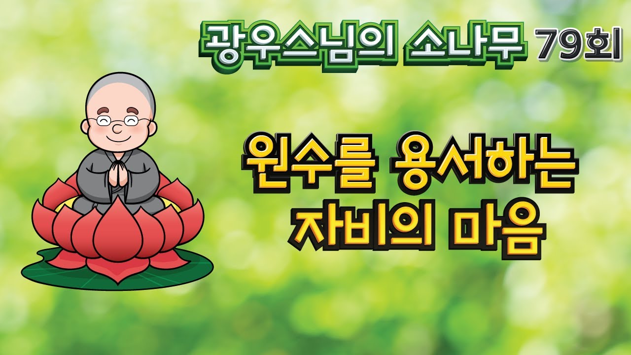원수를 용서하는 자비의 마음 | 광우스님의 소나무 79회