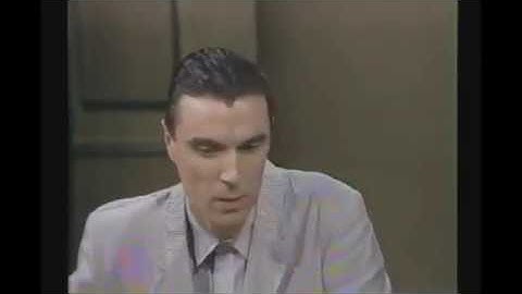 david byrne funny moments