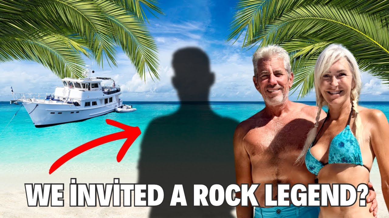 PRIVATE Island bliss…Then we Invited a Rock Legend Aboard | Guana Island BVI #trawlerlife
