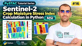 Full PySTAC Tutorial-16: Sentinel-2 Crop Moisture Stress Index (MSI) Calculation in Python Guide