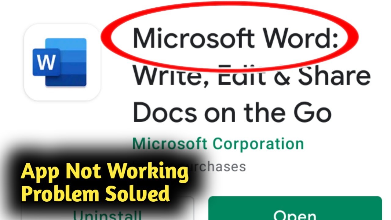 Fix Microsoft Word App Not Working Problem Solved YouTube Fix Microsoft Word App Not Working Problem Solved YouTube