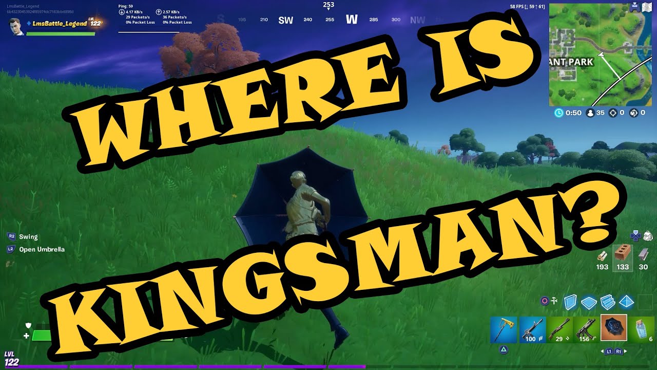 Fortnite THIS is HOW you can find the KINGSMAN UMBRELLA! YouTube