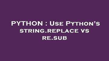 PYTHON : Use Python