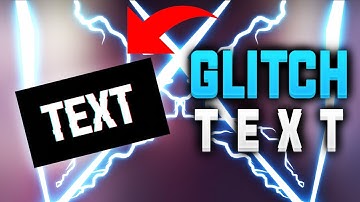 How To Make Glitch Text Effect (PS Touch)