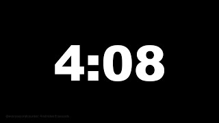 4 minutes 8 seconds [248 secs] clock timer countdown || Alarm Focus