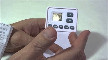 Utilitech Digital Wall Switch Timer How to program a five day week