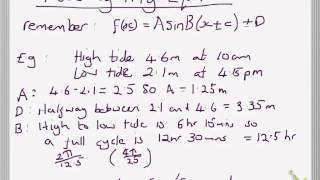 Modelling Trig Equations