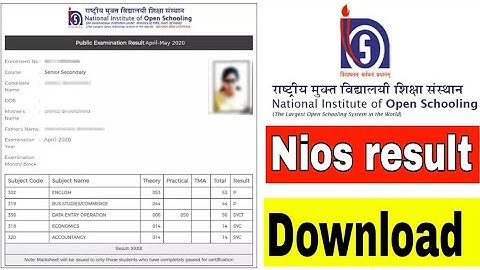nios april result 2023,nios 10th result, nios result, nios 12th result, nios result date,nios result