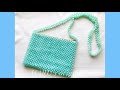 [119] ビーズバッグ（サコッシュ 風）の作り方/beaded bag/miçangas/串珠