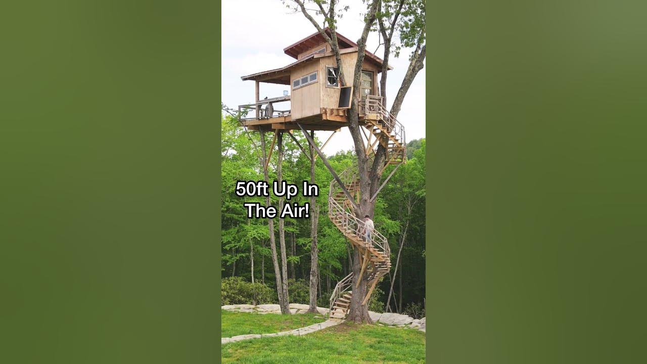 Amazing Tiny Home Treehouse Airbnb 50ft Up In The Air!