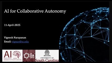AI For Collaborative Autonomy: Dr. Vignesh Narayanan