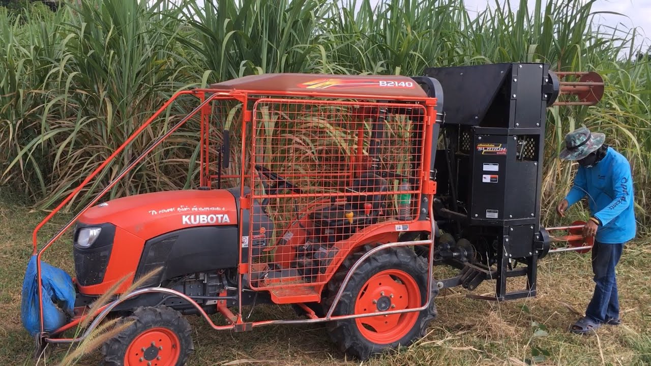 #KUBOTA B2140 #ติดเครื่องสางใบอ้อย#รุ่นSLR110H🤔🤔🤔 จ๊วดๆ👍🏻👍🏻👍🏻