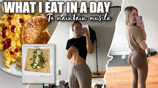 WHAT I EAT IN A DAY | To lose bodyfat & maintain muscle mass screenshot 1