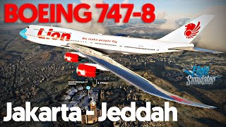 Boeing 747-8 Lion Air Jakarta (CGK) ke Jeddah (JED) - Microsoft Flight Simulator 2020 Indonesia screenshot 4