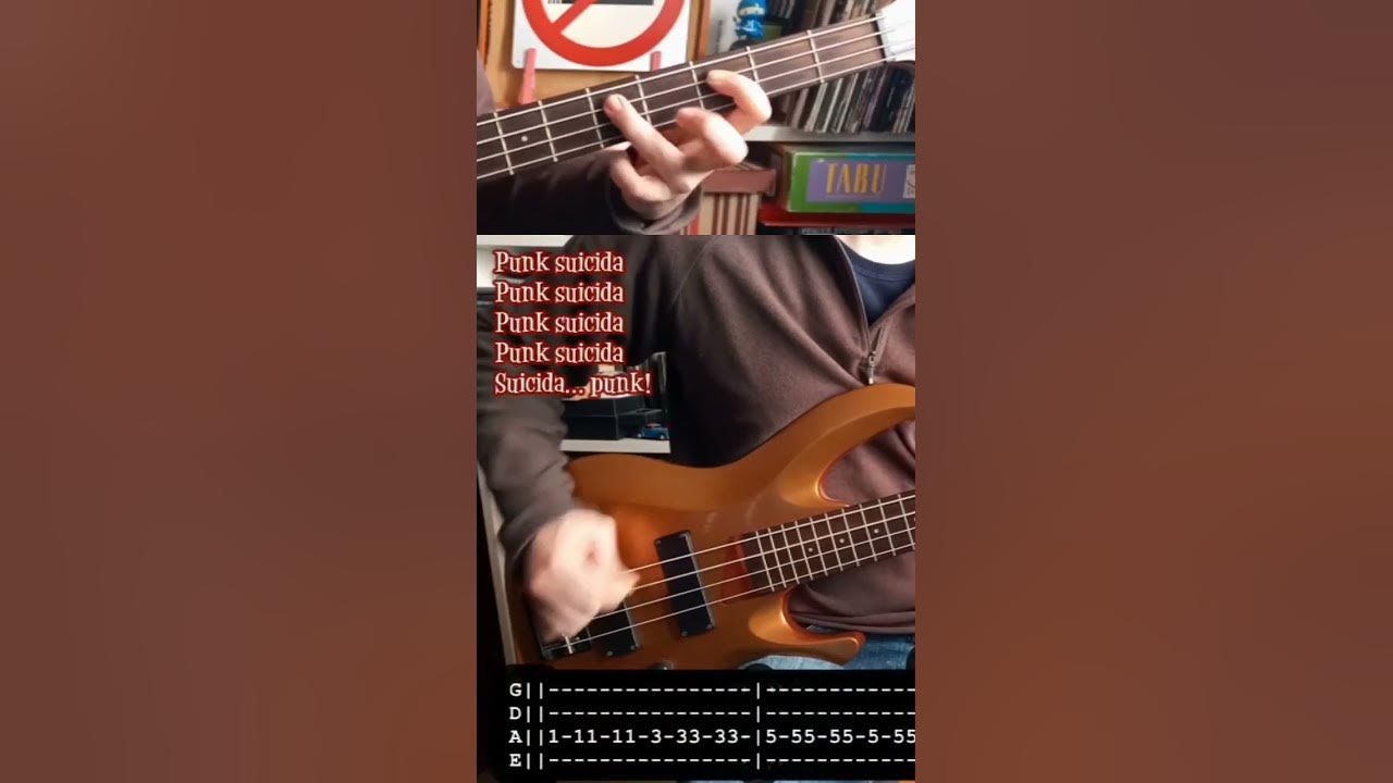 SÍNDROME DEL PUNK - Punk suicida (BASS cover TABS)