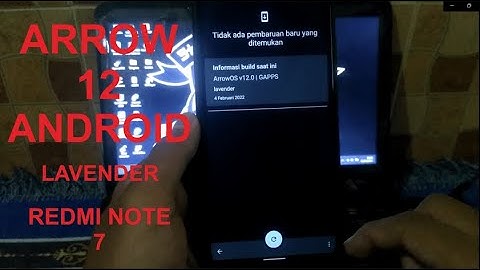 ARROW OS ANDROID 12 - REDMI NOTE 7 (LAVENDER)