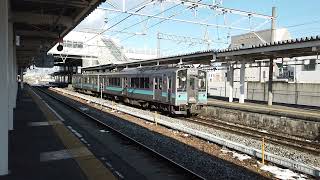 【篠ノ井線】2240M E127系100番台A3編成 篠ノ井駅 発車シーン