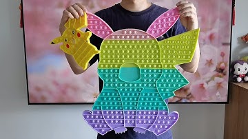 Big Pikachu Pop it Unboxing - New Jumbo Pokemon Pop It Fidget Toy