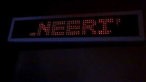 Moving Message Display, Using Atmel8051 microcontroller and LED