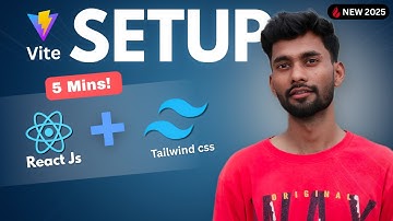 React Vite Setup | React + Tailwind CSS Setup in 5 Minutes 🚀 (Beginner Friendly 2025 Guide)