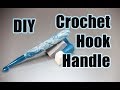 DIY Crochet Hook Handle / Ergonomic Crochet Hook / Polymer Clay Crochet Hook Handle