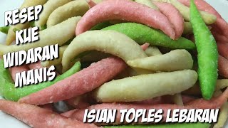 RESEP KUE WIDARAN MANIS||TELUR GABUS MANIS ISIAN TOPLES LEBARAN