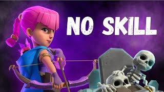 PLAYING WITH EASIEST GRAVEYARD DECK CLASH ROYALE 🥶