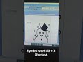new symbol in word code se banaye #shorts #computer #short #word Ms word