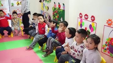 Tiết học Tiếng anh của các bé Trường mầm non Bé Thông Minh