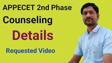 APPECET 2020 2nd Phase Counseling, full details, by SRINU PET CREATIONS, in telugu video,