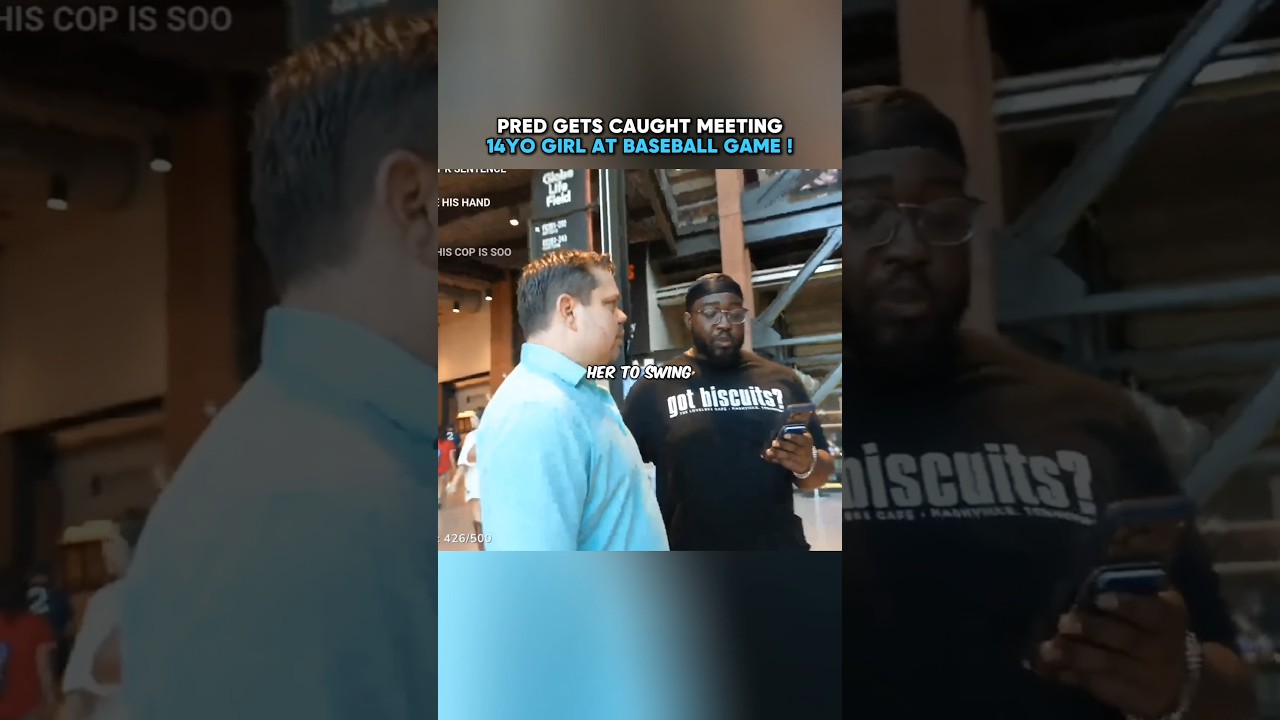 Pred gets caught meeting a 14yo at the baseball game 🚨 #jidion #edpwatch #police