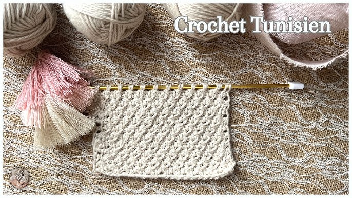 Un motif au crochet simple avec 2 couleurs - crochet tunisien !, Un motif  au crochet simple avec 2 couleurs - crochet tunisien !, By Miarti - Crochet  et Tricot