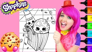 Coloring Lippy Lips & Kooky Cookie Shopkins Coloring Page Prismacolor Markers | KiMMi THE CLOWN