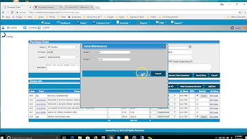 PO WIth Serial Numbers