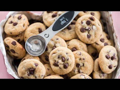 Mini Chocolate Chip Cookies - Courtney's Sweets