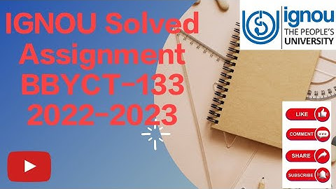 IGNOU solved assignment|BBYCT 133|2022-2023| solved assignment botany 👍