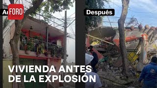 Explosión en Tlalpan: antes y después de vivienda colapsada - Expreso de la Mañana