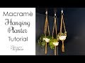 How to make an EASY Macrame Hanging Planter!