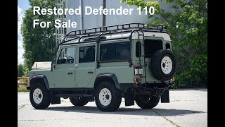 Land Rover Defender 110 Restored 300Tdi Grasmere Green 5 Door Station Wagon AC For Sale Car Cave