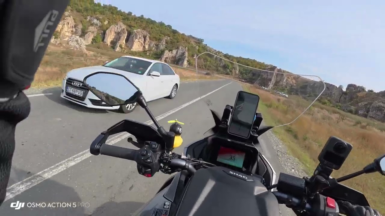 Dobrogea Gorges in Romania with new 2025 Tracer 7 GT 