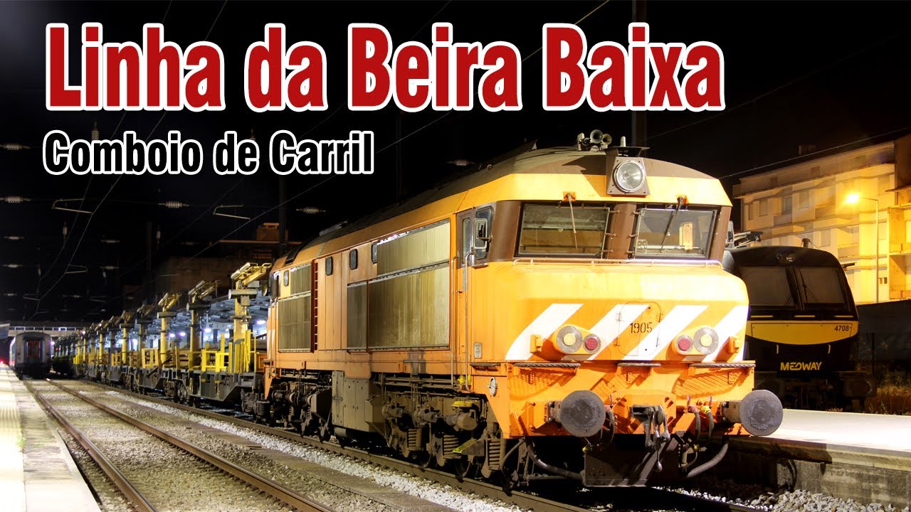 Comboio com Carril para o Covilhã - Guarda