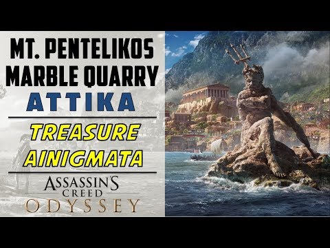 Vídeo: Assassin's Creed Odyssey - Goat S Gruff, Killer Veja As Soluções De Enigmas E Onde Encontrar Os Tabletes De Camp Dekelia E Mount Pentelikos Marble Quarry