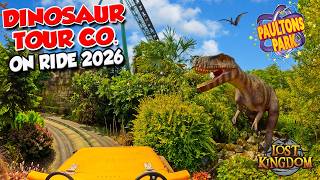DINOSAUR Tour Co. in the Lost Kingdom at Paultons Park | Ride into a Jurassic World (May 2026) [4K]