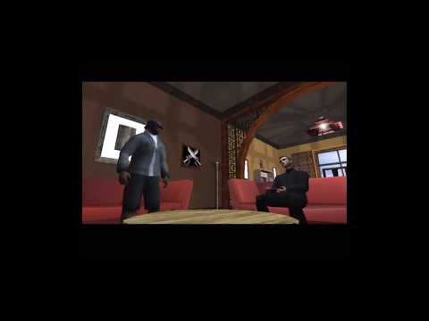 CJ and Woozie playing video games cutscene. (GTA SA)