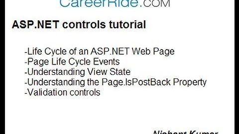 ASP.NET controls tutorial